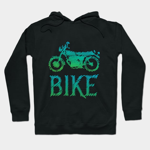 Colorful Bike Hoodie by Chenzoss Store